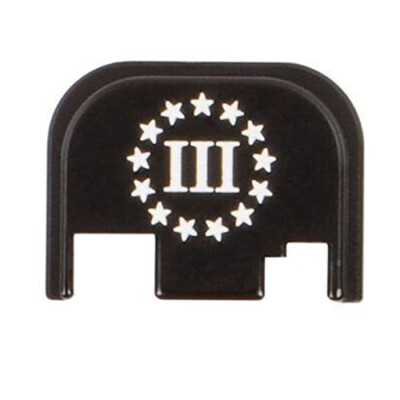CruxOrd Glock Back Plate Three Percent Aluminum Black