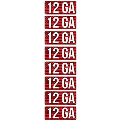 MTM Ammo Caliber Labels 12 Gauge 8 Pack
