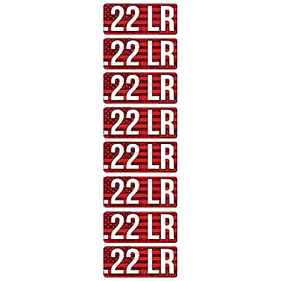 MTM Ammo Caliber Labels .22LR 8 Pack