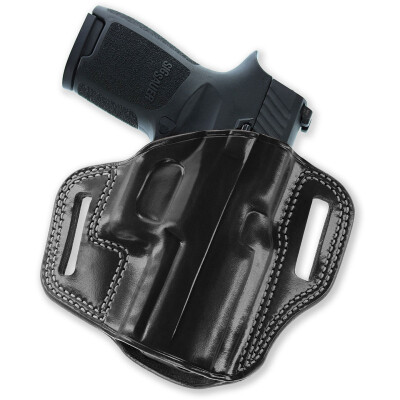 Combat Master Belt Holster 1911s 5" Barrels Right Hand Leather Black