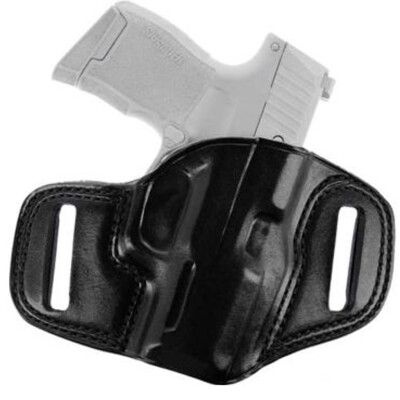 Galco Combat Master Compact Belt Slide Holster fits SIG Sauer P365 STD/SAS Right Hand Leather Black