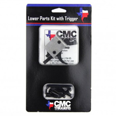 CMC Triggers Complete AR-15 Lower Receiver Parts Kit with 3.5lb Single Stage Curved Trigger