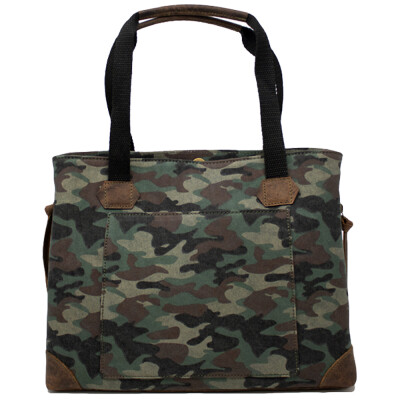 Versacarry Conceal Carry Purse Tote Style Canvas Woodland Camo