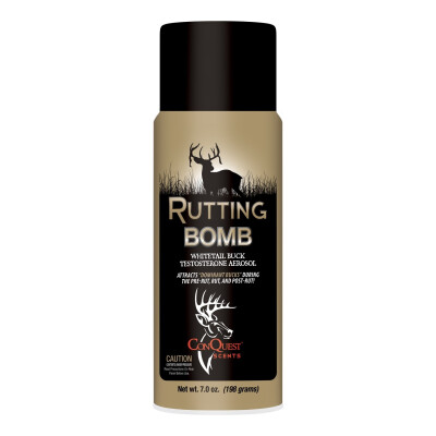 ConQuest Scents Scent Bomb Rutting Whitetail Buck Testosterone Aerosol 7 Ounce