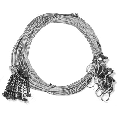 Duke Traps #2 Snare Coyote Eliminator 7' Cable Wire Snare Bag of 12