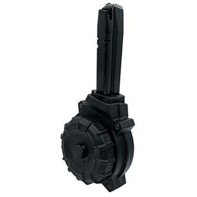 ProMag Taurus PT 99 9mm Luger Drum Magazine 50 Rounds Polymer Black
