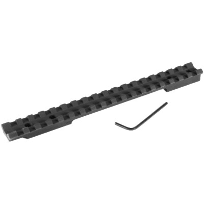 EGW Savage Flat Back Long Action Picatinny Rail Scope Mount 0 MOA Aluminum Matte Black