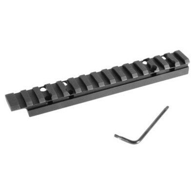 Evolution Gun Works Browning A-Bolt Long Action Picatinny Rail Scope Base 0 MOA Aluminum Black 43100