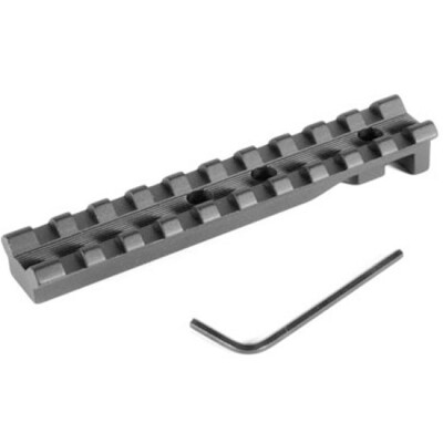 EGW Picatinny Rail For Ruger Revolver Scope Mount 0 MOA Aluminum Matte Black 49000