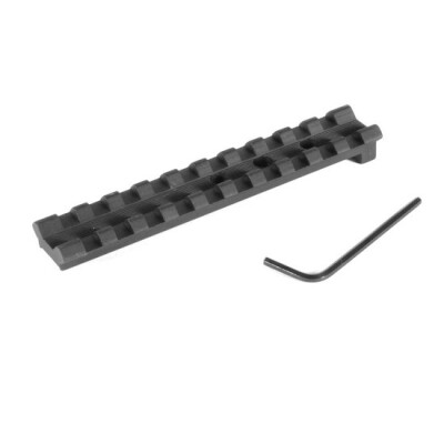 EGW S&W Revolver Picatinny Rail Scope Mount 0 MOA Aluminum Matte Black 49100