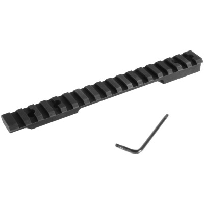 EGW HD Weatherby Mark V 9 Lug Long Action Picatinny Rail Scope Mount 0 MOA Aluminum Matte Black