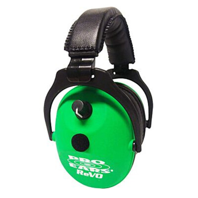 Pro Ears ReVO Electronic Ear Muffs Neon Green