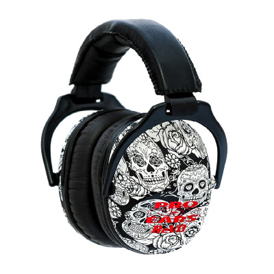 Pro Ears Revo Electronic Children Ear Muffs NRR 25 dB Skulls Pattern