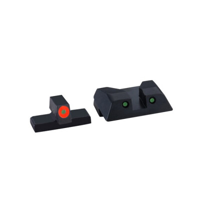 Beretta Vertec Tritium Night Sight Set M9A3 Spartan 3 Dot Configuration Green Tritium Steel Housing Matte Black