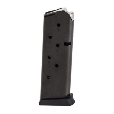 E-Lander 1911 Officer/Defender Magazine .45 ACP 7 Rounds Steel Construction Matte Black Finish