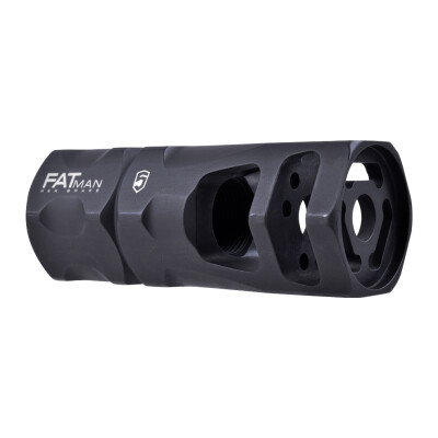 Phase 5 AR-15 Fatman Hex Brake 9mm Luger/7.62x39/6.8mm Threaded 1/2x36 Matte Black Finish
