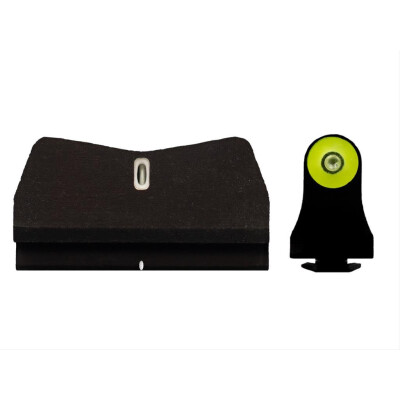 XS Sights DXT2 Big Dot Suppressor Height Sights for Glock 17/19/26 Yellow Front Sight