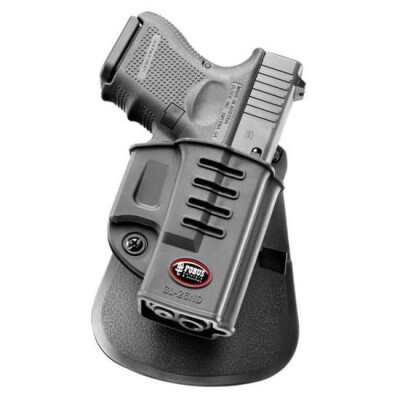 Fobus Evolution Holster for Glock 26,27,33 Left Hand Paddle Attachment Polymer Black