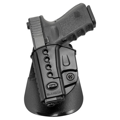 Fobus Evolution Paddle Holster for Glock 17,19 and 34 Left Hand Polymer Black