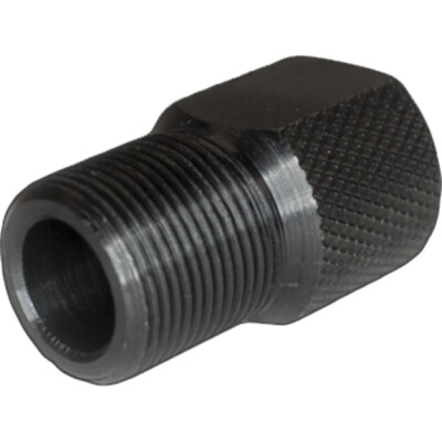 GrovTec 1/2x28 to 5/8x24 Thread Adapter Steel Black Oxide