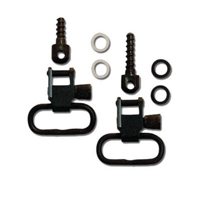 1" Wood Screw Forend GrovTec Swivel Set for Bolt Action Rifles Black Oxide Finish