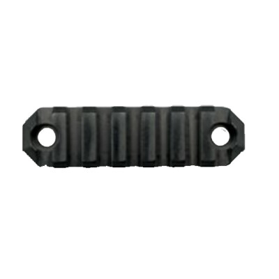 GrovTec M-LOK 7 Slot 3" Rail Section M-LOK to Picatinny Solid Aluminum Type III Black Hard Anodized Finish