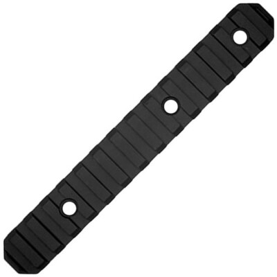 GrovTec M-LOK 15 Slot 6" Rail Section M-LOK to Picatinny Solid Aluminum Type III Black Hard Anodized Finish