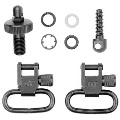 GrovTec Mossberg 500 12 Gauge Shotgun Locking Swivel 1" Slings Steel Black