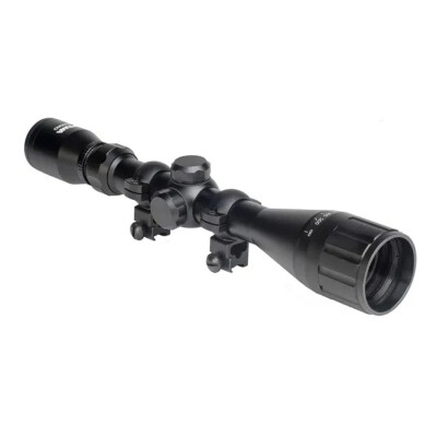 Hatsan Optima 3-9x40 AO Airgun Scope with Rings and Caps Black