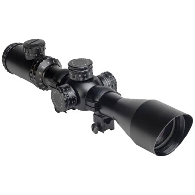 Hatsan Optima 2.5-10x50E SFT Air Rifle Scope Illuminated Mil-Dot Reticle 30mm Tube 1/8 MOA Black Finish