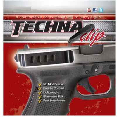 Techna Clip by Amend2 Retention Belt Clip for Springfield Hellcat Models Ambidextrous