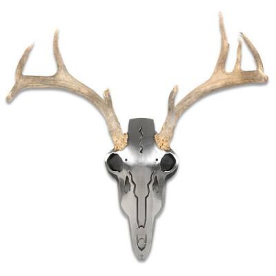 Do-All Outdoors Iron Buck Antler Mount Brushed Steel IBAM2