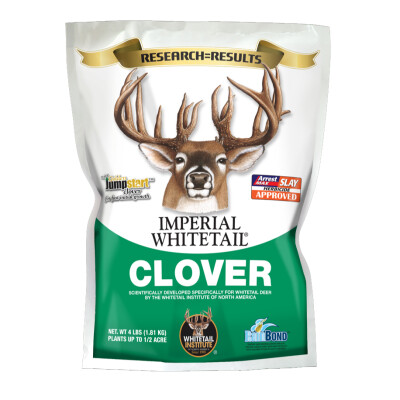 Whitetail Institute Imperial Whitetail Clover for Deer Food Plots 2lbs 1/4 Acre Treatment