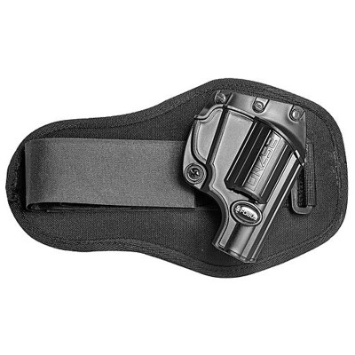 Fobus Ankle Holster fits S&W J Frame and Similar Without Rail Right Hand Draw Polymer Shell/Cordura Pad with Velcro Strap Matte Black Finish