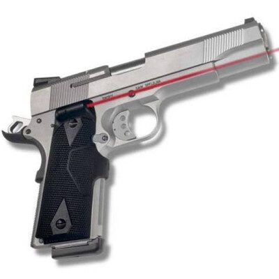 Crimson Trace Lasergrip 1911 Government, Commander Overmold Rubber Black LG-401