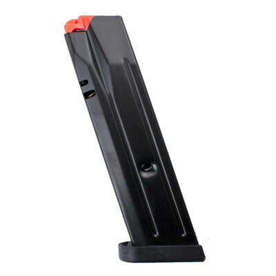 CZ USA CZ P-10 F Full Size 15 Round Magazine 9mm Luger Reversible Magazine Release Compatible Matte Black Finish
