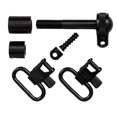 Uncle Mike's Quick Detach Sling Swivel Set Pre 1969 Remington 7600/760/760 ES 1" Swivel Steel Black