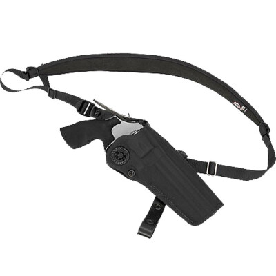 DeSantis Black Mamba For S&W N Frame 6.5" Barrel Chest Holster Right Hand Nylon Black