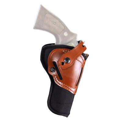 DeSantis Dual Angle Hunter Hybrid For S&W N Frame 6.5" Barrel Belt Holster Ambi Nylon/Leather Black/ Brown