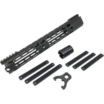 Manticore AR-15 13" Transformer Gen II Handguard Modular Free Float Rail System Aluminum Black