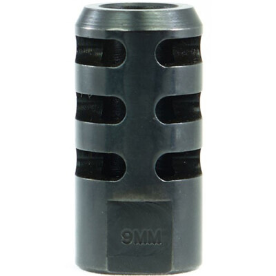 Manticore AR-15 Reverb Muzzle Brake .22 LR to 9mm Luger 1/2x28 TPI Steel Black