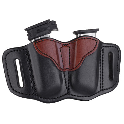 1791 Gunleather Single Stacked Magazine Double Magazine Pouch 2.1 OWB Ambidextrous Leather Black/Brown
