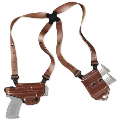 Galco Miami Classic II for Glock20/21/20/30 and 41and Similar Shoulder Holster System Right Hand Leather Tan