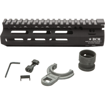 Bravo Company USA MCMR AR-15 7" Free Float M-LOK Handguard Aluminum Black