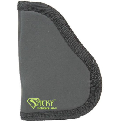Sticky Holsters MD-2 Holster for Small/Medium Frame Handguns w/Trigger Guard Laser Ambidextrous Black