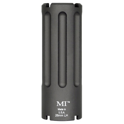 Midwest Industries Blast Can M92/M85 Krink Muzzle Device .30 Caliber Threaded 26mm Left Hand 6061 Aluminum Hard Coat Anodized Matte Black