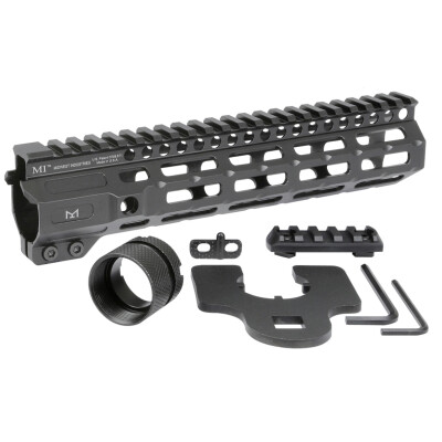 Midwest Industries AR-15 Combat Rail 9.25" One Piece Free Float Hand Guard M-LOK/Picatinny 6061 Aluminum Hard Coat Anodized Finish Matte Black