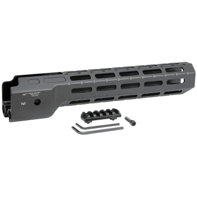 Midwest Industries M-LOK Hand Guard Compatible with Ruger PC Carbine 12" Length 6061 Aluminum Matte Black Finish