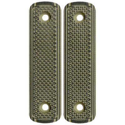 Midwest Industries Lever Stock Straight G10 Grips Green