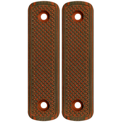 Midwest Industries Lever Stock Straight G10 Grips Red